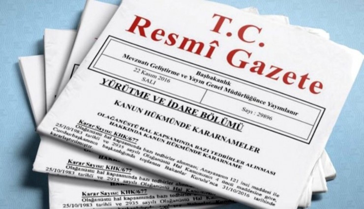 Atama kararları Resmi Gazete'de yayınlandı