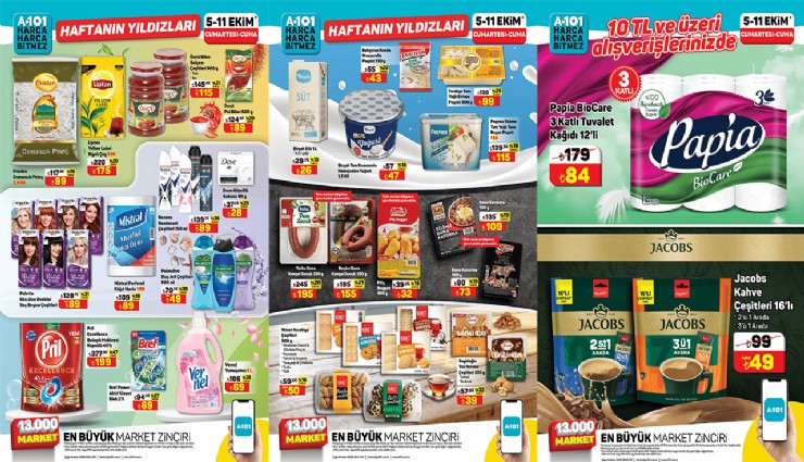 A101’e pirinç, salça, çay geliyor! 5 Ekim 2024 A101 aktüel kataloğu