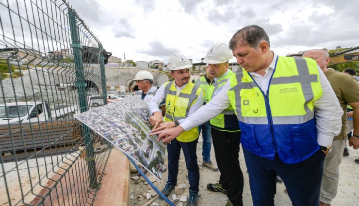 Başkan Tugay Buca Onat Tüneli’ni inceleyerek beton çalışmasını başlattı