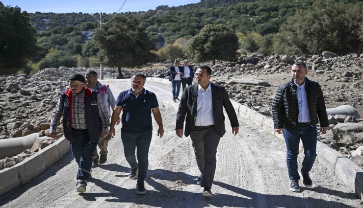 Bornova'da Sarnıç ve Kurudere'de yol sorunları çözüldü