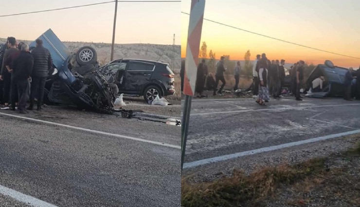 Çorum'da korkunç kaza: Hafif ticari araç ve otomobil birbirine girdi, 2 kişi hayatını kaybeti