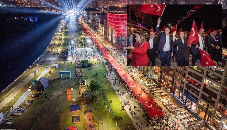 Cumhuriyet ışığı İzmir'den parladı
