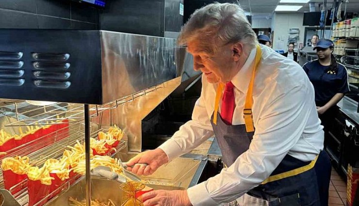Donald Trump hamburgercide çalıştı