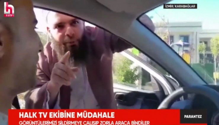 Halk TV'ye saldırı: Karabağlar'daki kaçak kuran kursu yöneticilerinden gazetecilere müdahale
