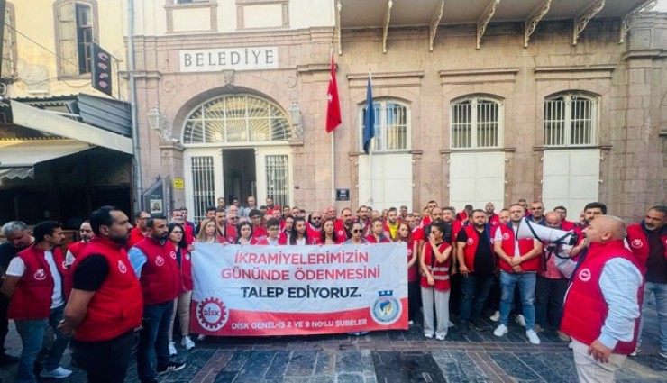 İşçilerinin ikramiye eylemine Büyükşehir engeli