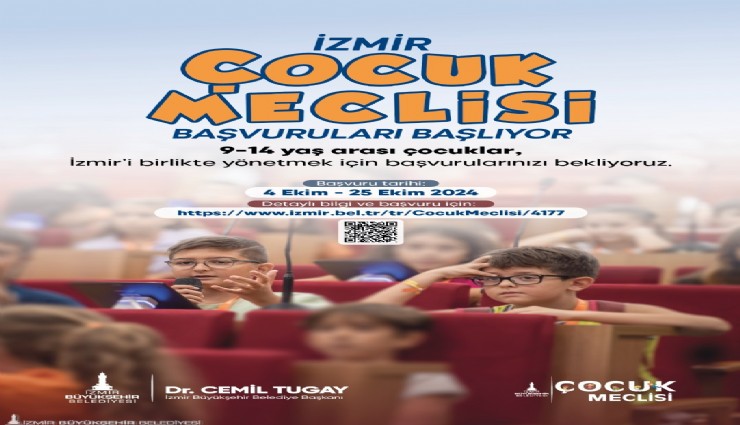 İzmir Çocuk Meclisi başvuruları başlıyor