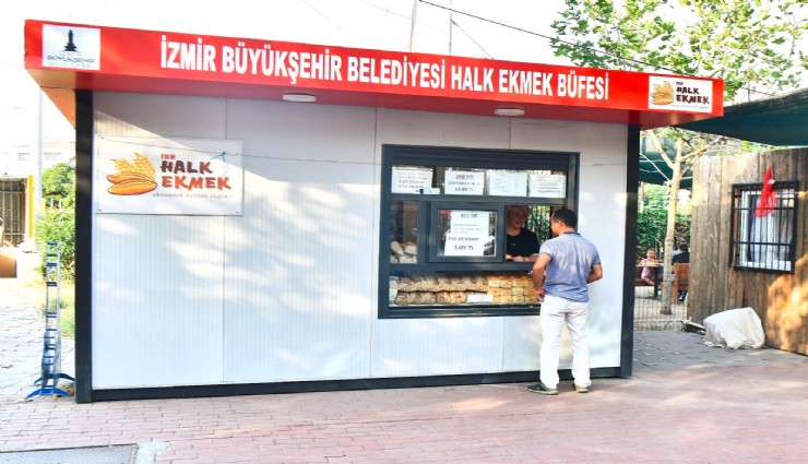 İzmir’de Halk Ekmek Fabrikası’nın büfe ve satış noktası sayısı da 93’ten 102’ye çıkarıldı