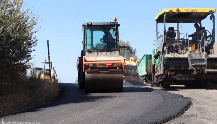 İzmir'in zirvesi Bozdağ'da asfalt seferberliği
