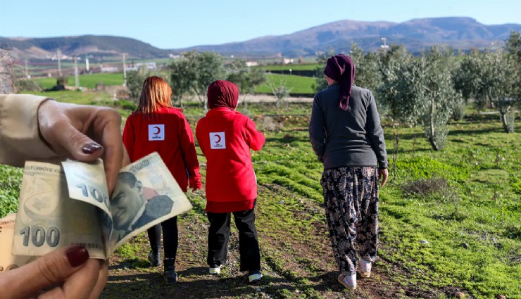 Kızılay’dan çiftçilere 70,8 milyon liralık para yardımı!