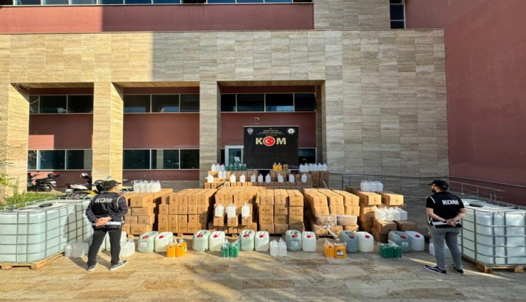 Manisa'da eş zamanlı kaçak içki operasyonu