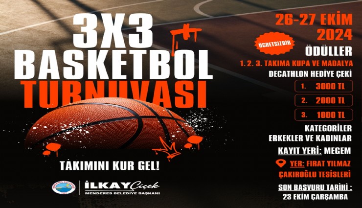 Menderes’te basketbol şöleni var
