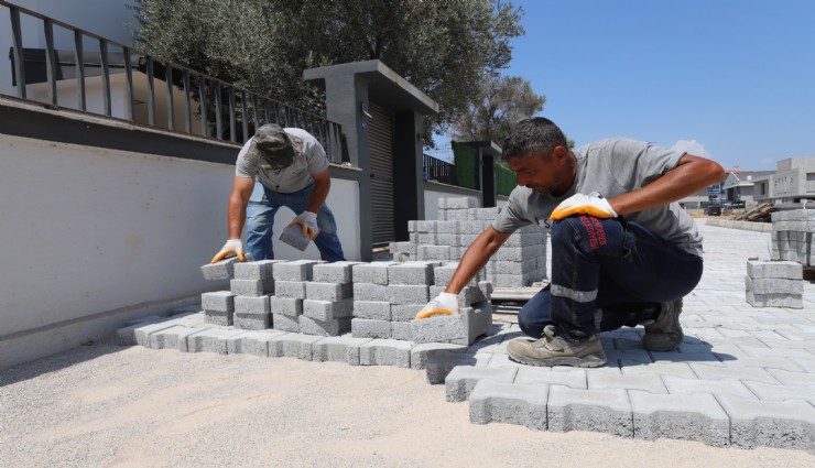 Menderes’te söğüt sokak yolu tamamlandı