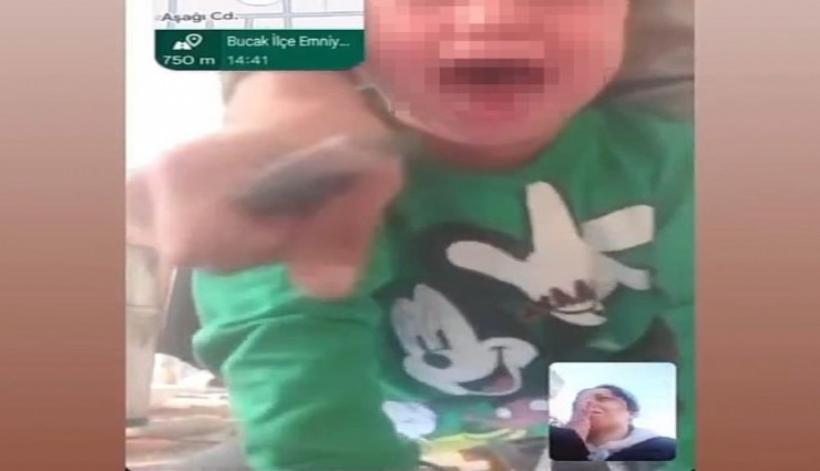 5 yaşındaki çocuğunun boğazına bıçak dayadı