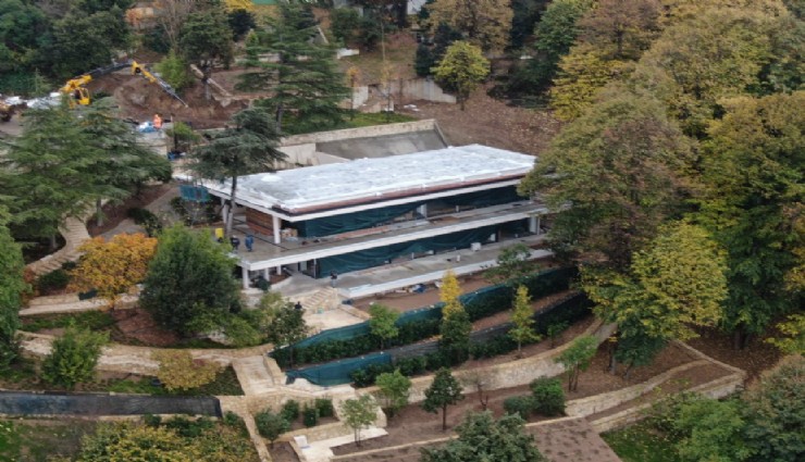 Adnan Oktar tarafından kullanılan Üsküdar’daki villa inşaatının son hali havadan görüntülendi