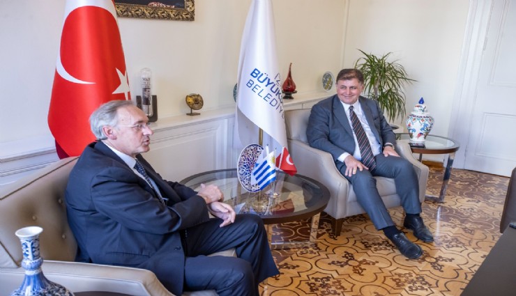 Başkan Tugay, Uruguay Büyükelçisi'ni ağırladı: Uruguay ile kültürel ilişkiler artacak