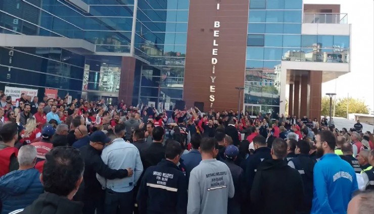 Bayraklı'da çöp dağları oluştu: Grevde sona doğru, sendika sandık kurdu