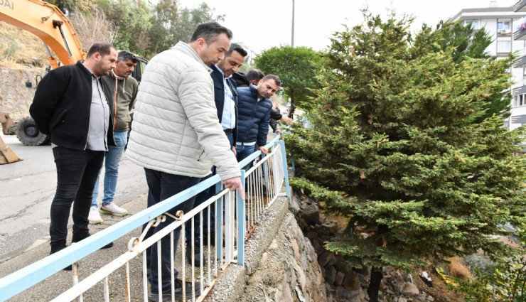 Çiğli’de Heyelan Bölgesine Hızlı Müdahale