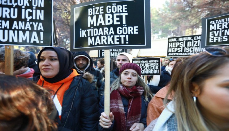 Efes Selçuk'ta emekçilerin nöbeti sürüyor: Ekmeğimizden, aşımızdan asla vazgeçmeyeceğiz