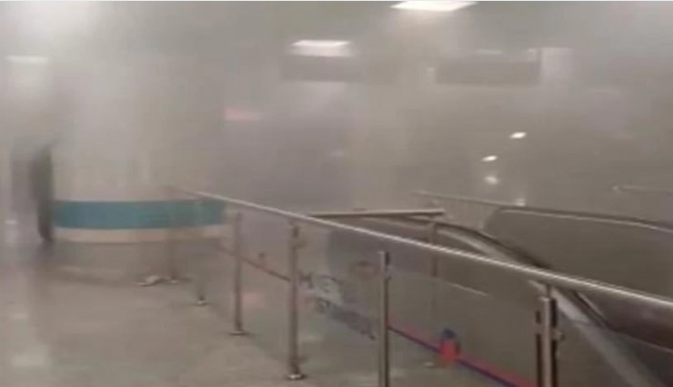 İstanbul'da M2 Yenikapı-Hacıosman Metro Hattı'nda yangın çıktı