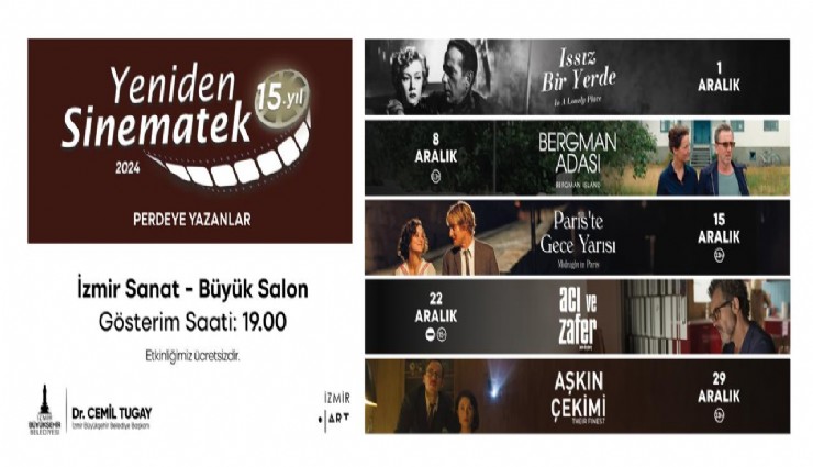 İzmir'de Aralık ayında Sinematek