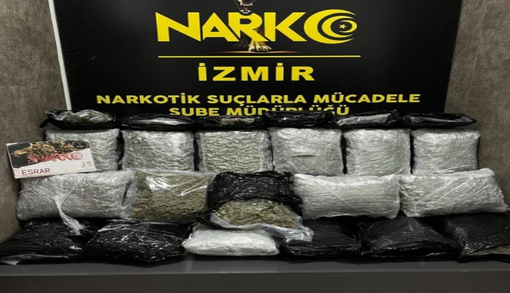 İzmir'de narkotik operasyonu:  2 şüpheli gözaltına alındı