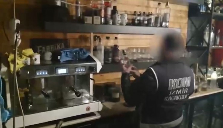 İzmir’deki eğlence mekanlarına kaçak alkol operasyonu düzenlendi