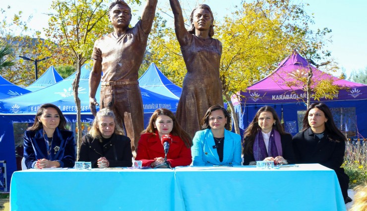 Kadınların yarım kalan gülüşleri Karabağlar’da tamamlandı