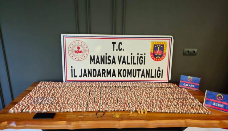 Manisa’da 4 bin 872 sentetik hap ele geçirildi