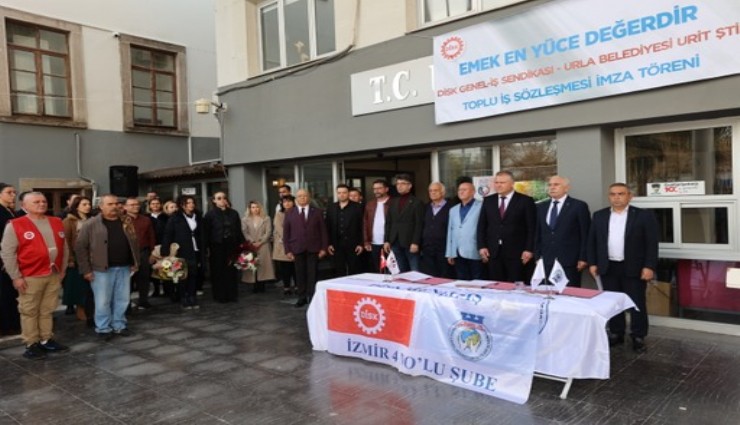Urla'da Toplu İş Sözleşmesi imzalandı: 330 işçi ve emekçinin maaşı 1 Ocak 2025’in itibaren 45 bin TL’ye çıkarıldı