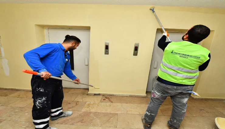 Yamanlar yangınında hasar gören Manolya Apartmanı'nda yaşam normale döndü