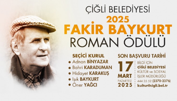 2025 Fakir Baykurt Roman Ödülü Başvuruları Başladı