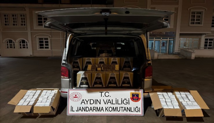 Aydın'da durdurulan araçtan zehir deposu çıktı: 1 milyon TL olan dolu makaron ele geçirildi