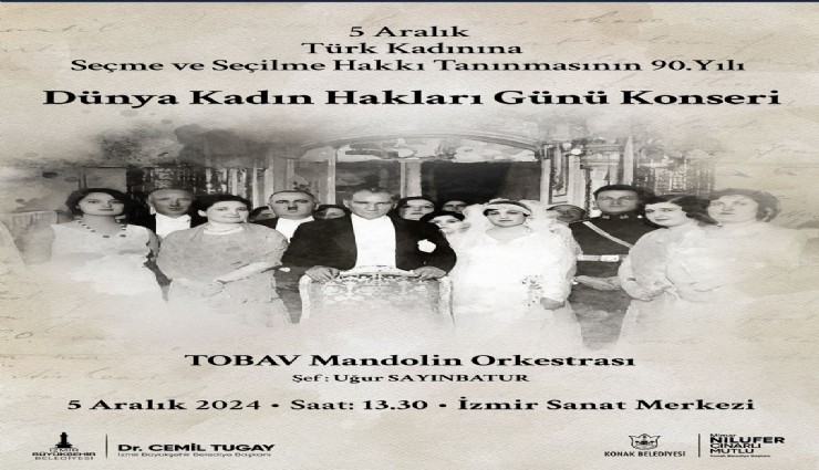 Büyükşehir’den 5 Aralık’a özel konser