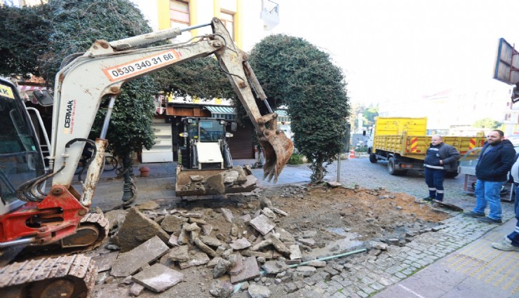 Çarşıda değişim zamanı: Efes Selçuk’ta doğal gaz ve altyapı çalışmaları başladı