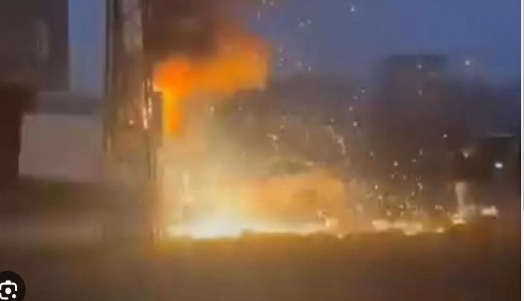 Dicle Elektrik trafosu bomba gibi patladı