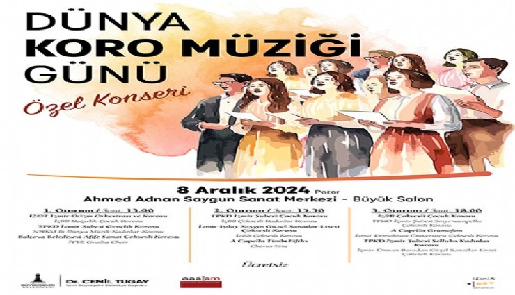 Dünya Koro Müziği Günü’ne özel 18 korodan konser