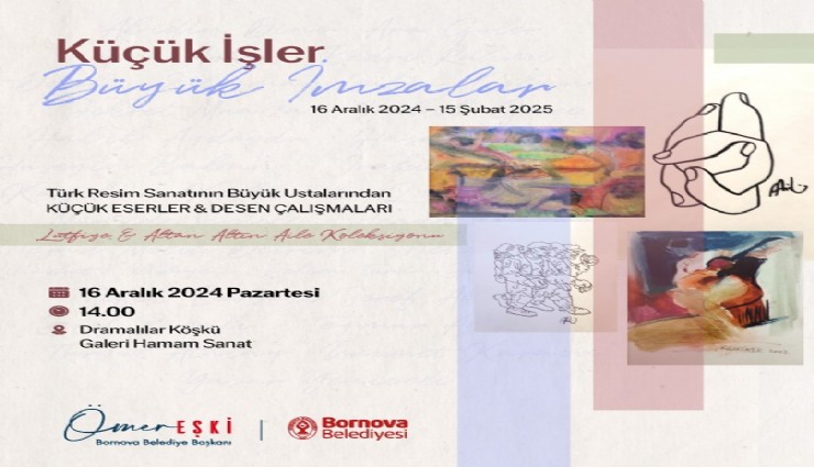Galeri Hamam Sanat “Büyük imzalarla” açılıyor: Resmin devleri Bornova’da