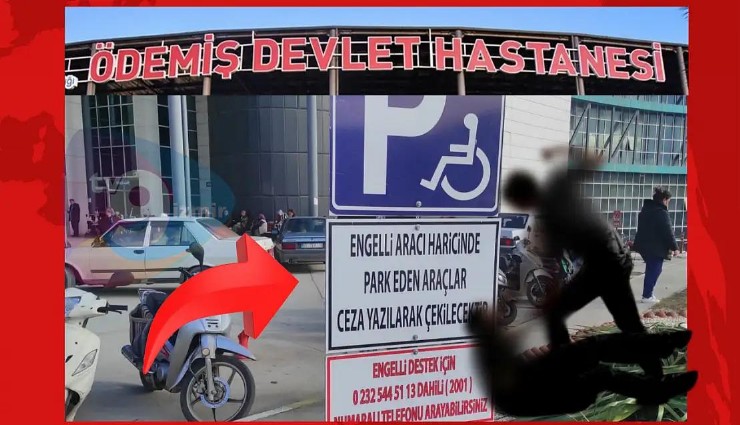İzmir'de bir devlet hastanesinde engelli yakınına darp