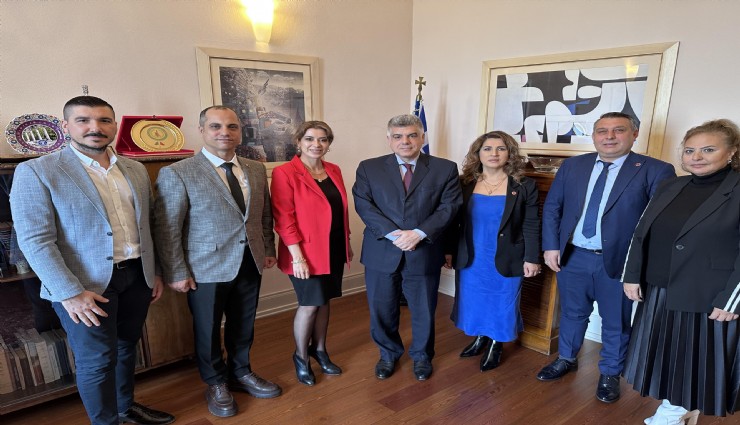 Karabağlar Belediyesi komisyon üyelerinden Yunanistan İzmir Başkonsolosluğuna ziyaret