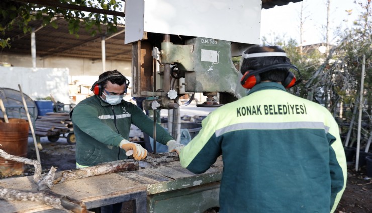Konak’tan yuvaları ısıtan uygulama: Budanan ağaçlar ihtiyaç sahiplerine yakacak oluyor