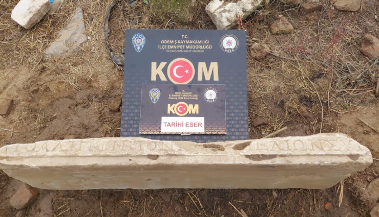 Ödemiş'te tarihi eser operasyonu: 3 kişiye gözaltı