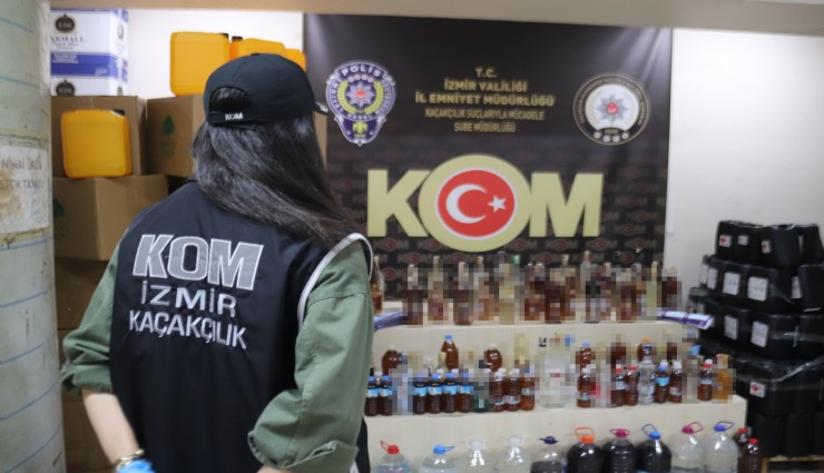Yılbaşı gecesi ölümleri engellemek için operasyon düzenlendi: İzmir'de 36 bin litre sahte alkol ele geçirildi