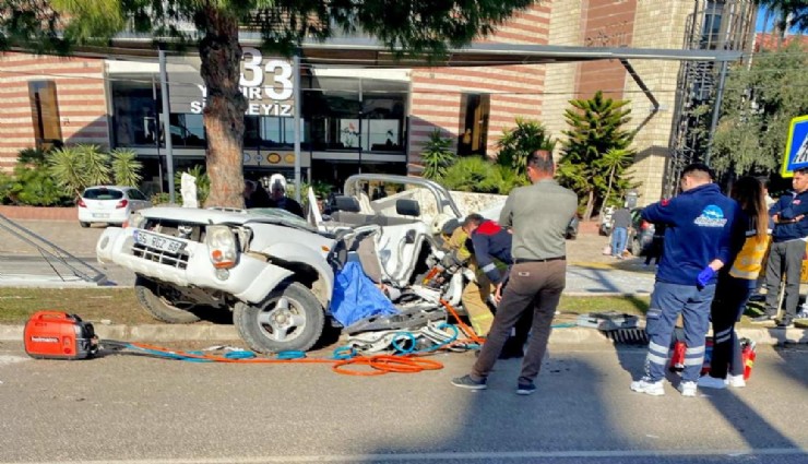 Çeşme’de 19 yaşındaki gencin feci ölümü:Mıcıra kapılan araç 18 metre sürüklendi