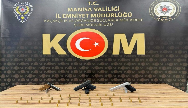 Manisa merkezli silah kaçakçılığı operasyonu: 9 kişi gözaltına alındı