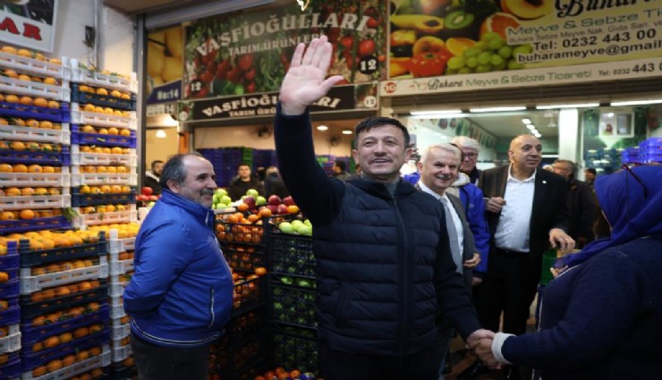 AK Partili Dağ meyve sebze Hal'ini ziyaret etti:  ''Hal esnafımızın her zaman yanında olacağız''