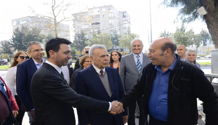 Bayraklı'da sahaya indiler: CHP'li Önal’a Kocaoğlu ve Demir desteği