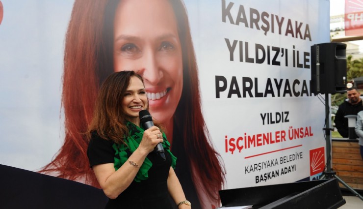 CHP Karşıyaka Adayı Yıldız İşçimenler Ünsal Seçim Ofisi’ni açtı, projelerini anlattı