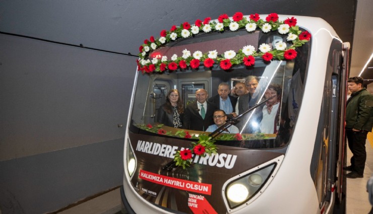Narlıdere Metrosu’nda Kaymakamlık İstasyonu da açıldı