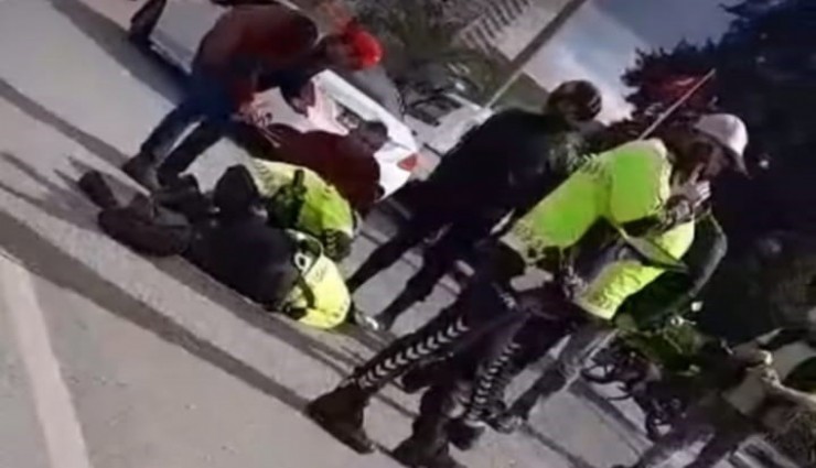 Polis memuruna çarpan sürücü tutuklandı
