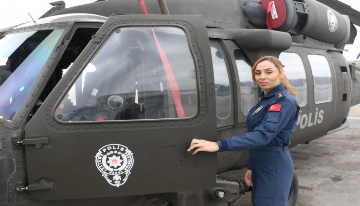 Türk Polis Teşkilatı'nın kadın pilotu 6 yıldır gökyüzünün asayişini sağlıyor